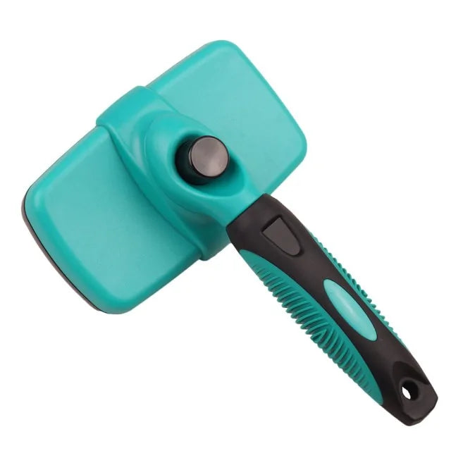 Brosse autonettoyante pour chien